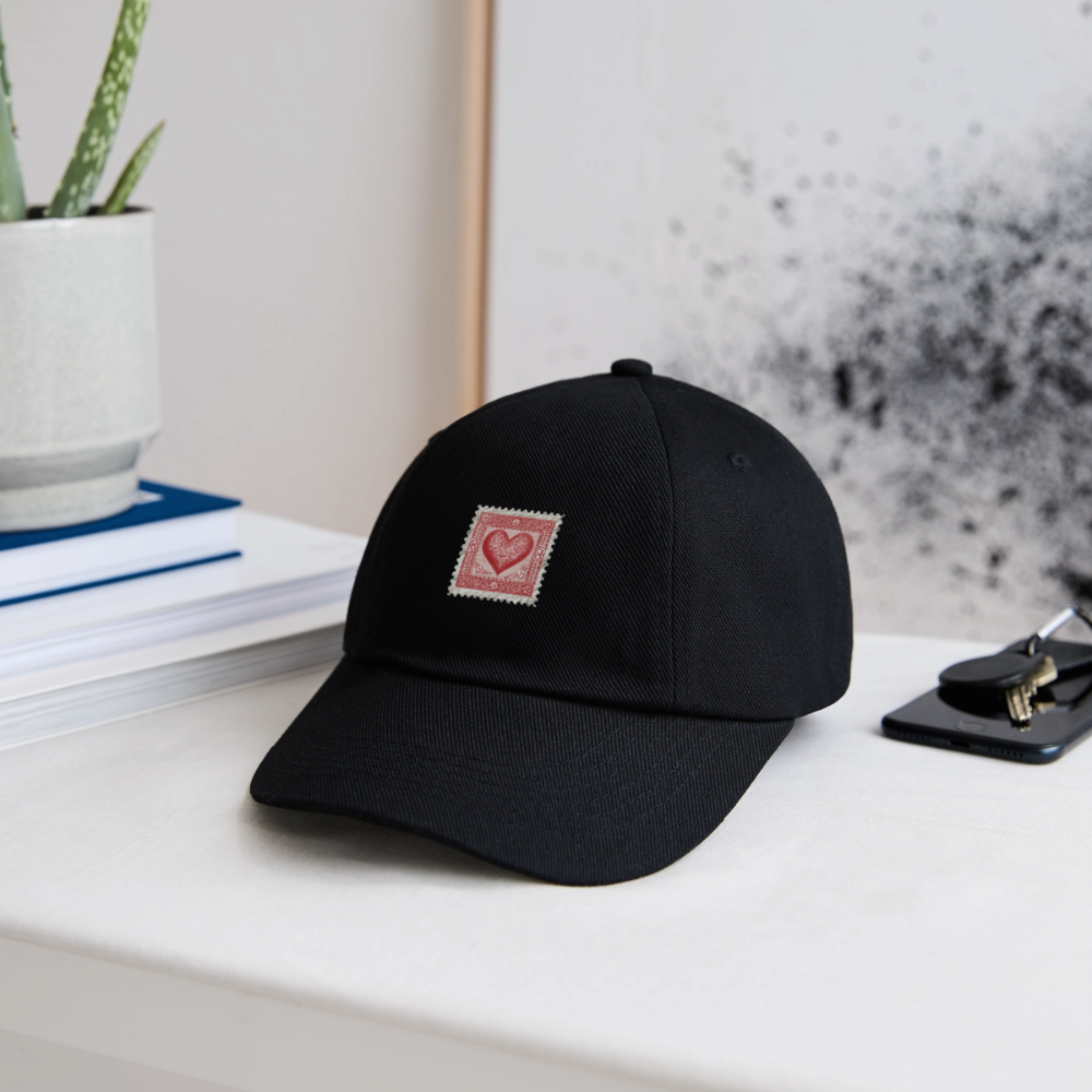 Casquette Timbre Cœur - noir/noir