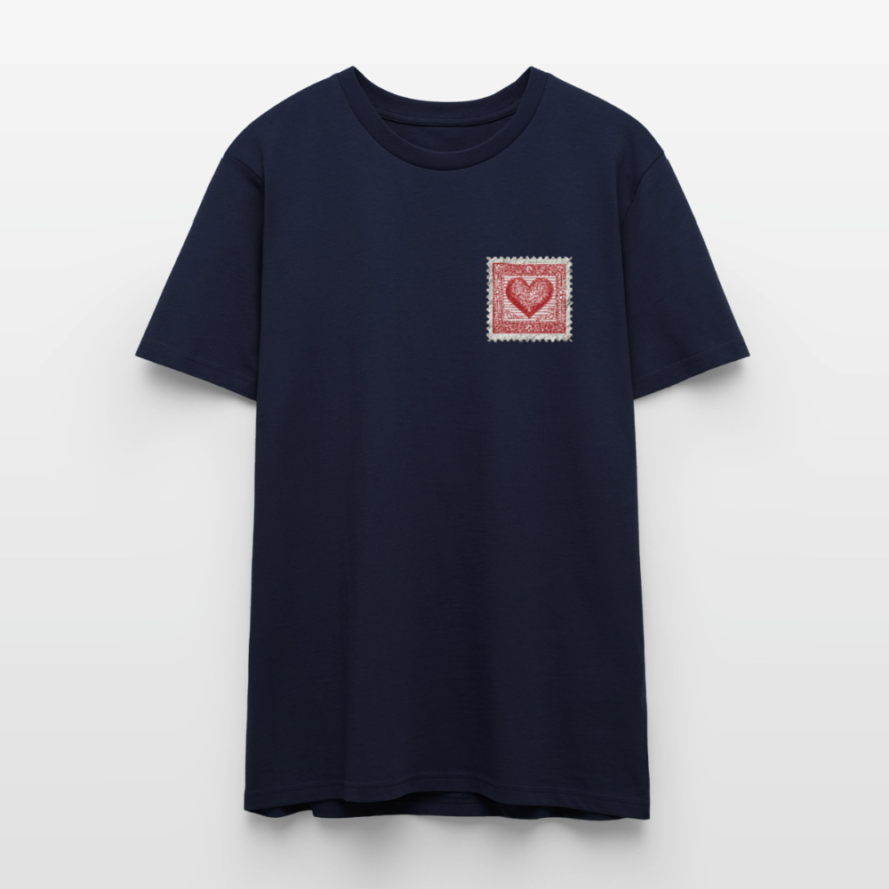 🫶🏼Timbre Cœur – Simple | T-shirt unisexe 🫶🏼 - marine