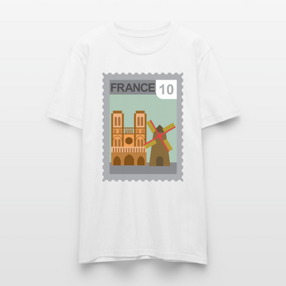 Timbre France Cathédrale | T-shirt  Unisexe - blanc