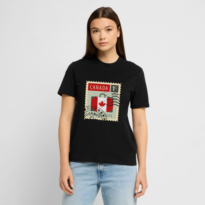 Timbre Canada | T-shirt Unisexe - noir