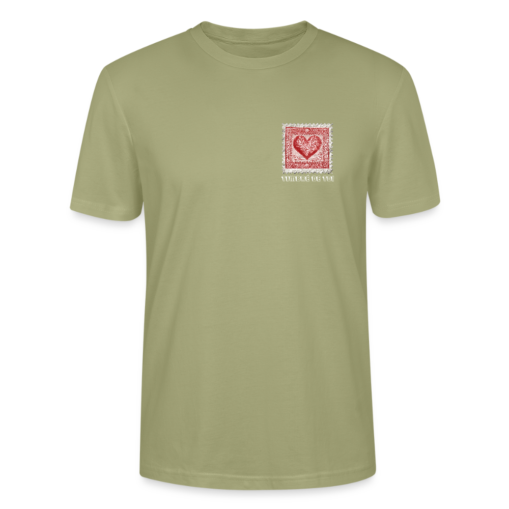 Timbre Coeur - Timbré de toi (blanc) | T-shirt Unisexe - vert brouillard