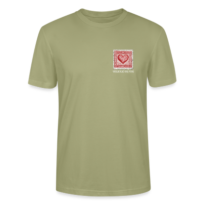 Timbre Coeur - Timbré de toi (blanc) | T-shirt Unisexe - vert brouillard