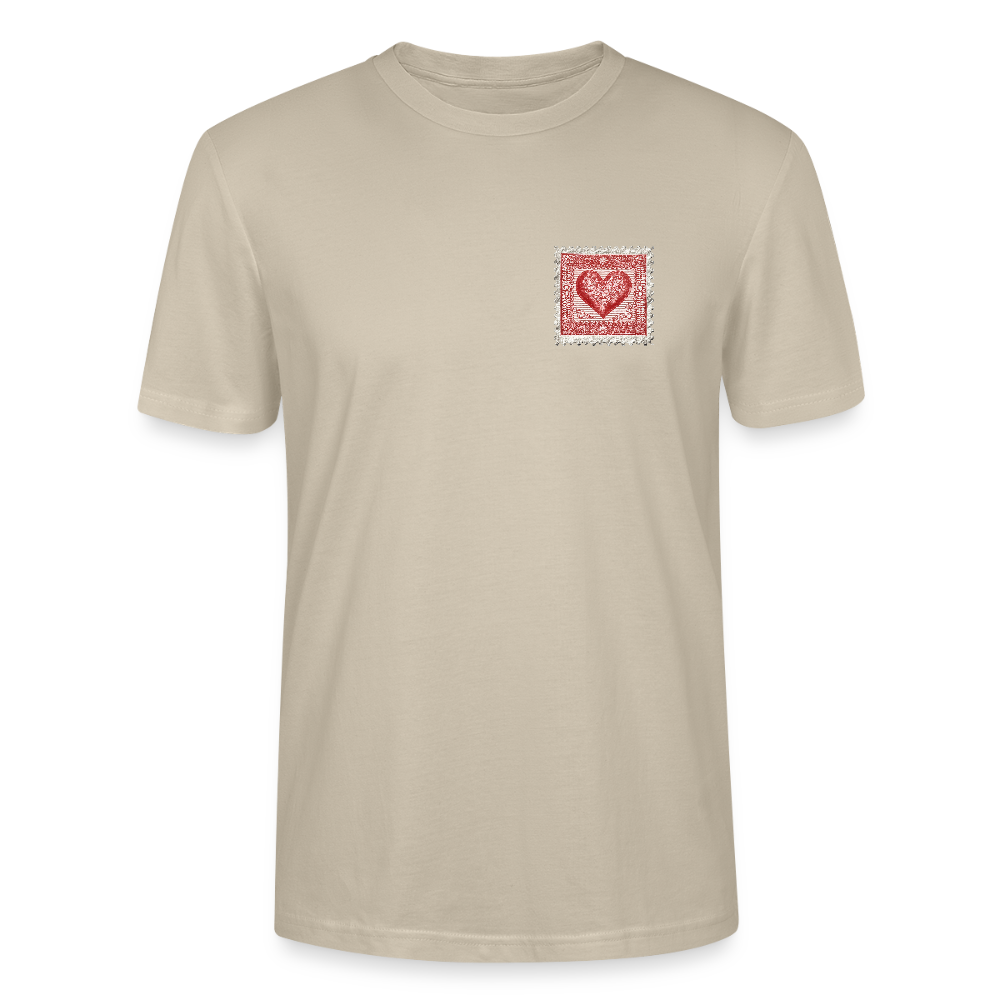 🫶🏼Timbre Cœur – Simple | T-shirt unisexe 🫶🏼 - beige