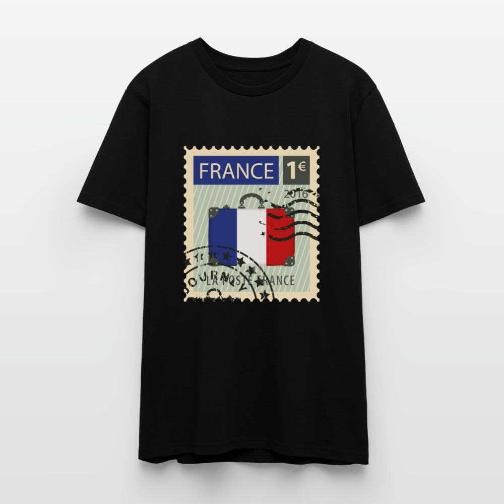 Timbre de France | T-shirt - noir