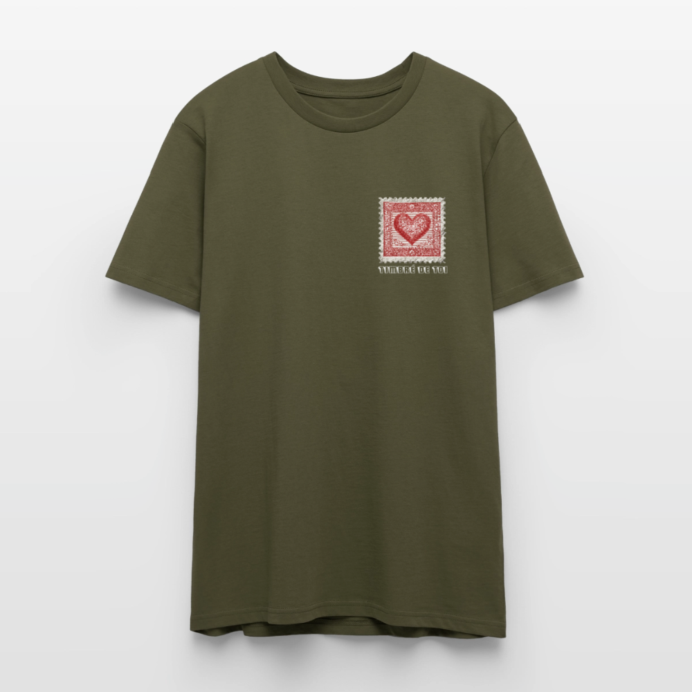 Timbre Coeur - Timbré de toi (blanc) | T-shirt Unisexe - kaki