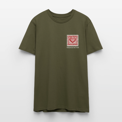 Timbre Coeur - Timbré de toi (blanc) | T-shirt Unisexe - kaki