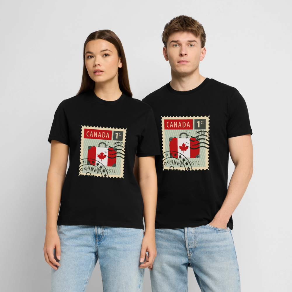 Timbre Canada | T-shirt Unisexe - noir