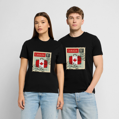 Timbre Canada | T-shirt Unisexe - noir