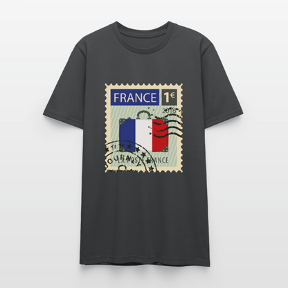 Timbre de France | T-shirt - charbon