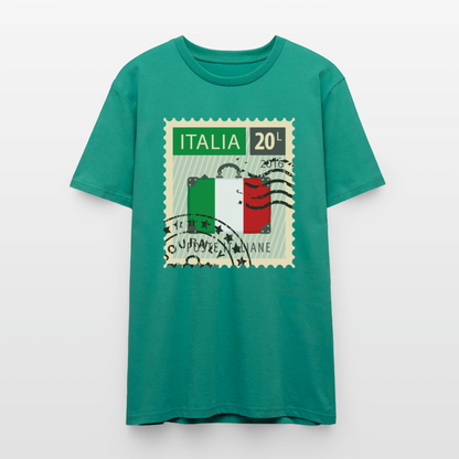 Timbre Italie | T-shirt Unisexe - vert-bleu