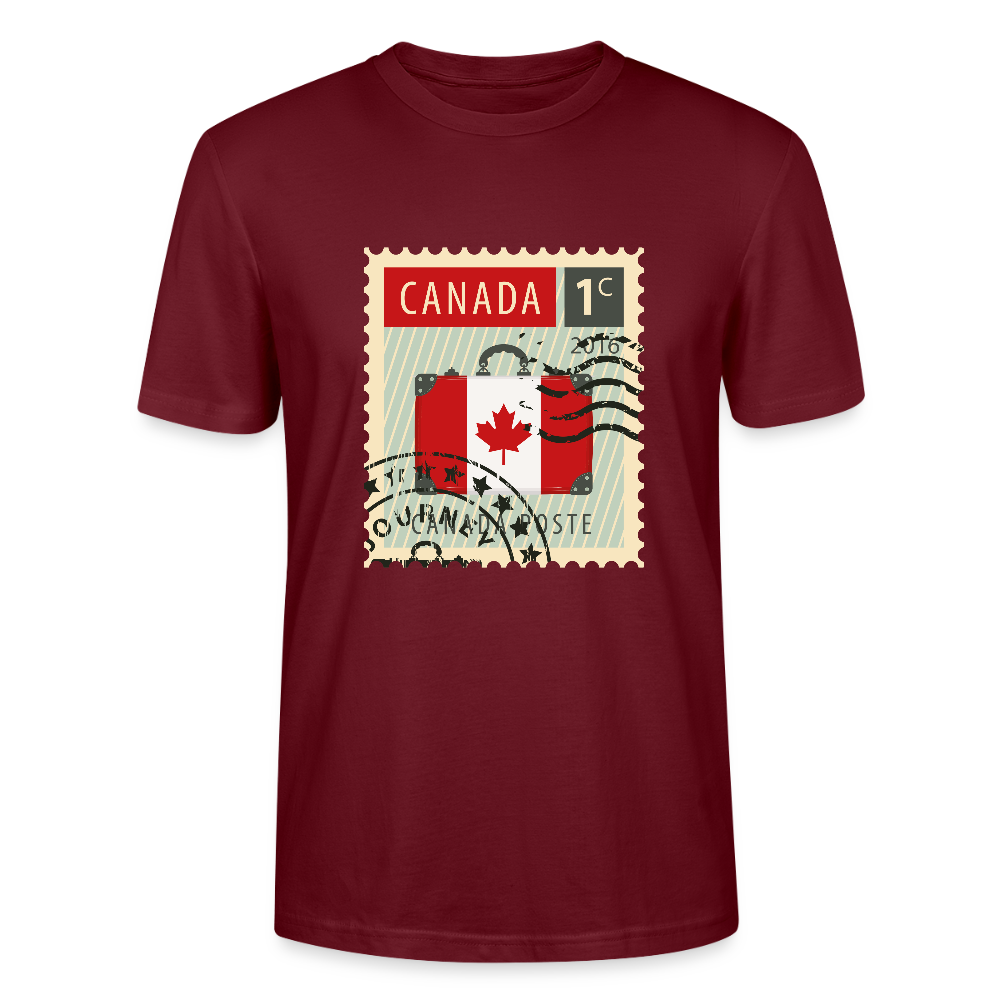 Timbre Canada | T-shirt Unisexe - bordeaux