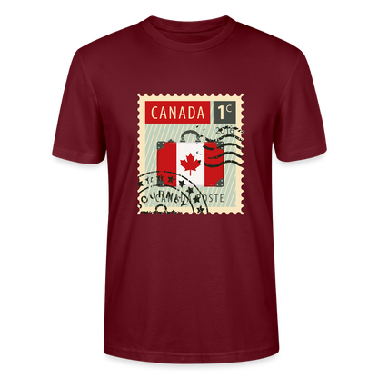 Timbre Canada | T-shirt Unisexe - bordeaux