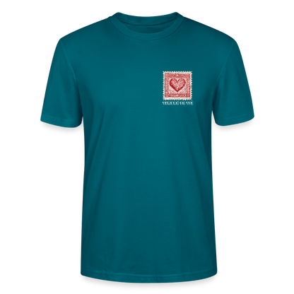 Timbre Coeur - Timbré de toi (blanc) | T-shirt Unisexe - bleu océan
