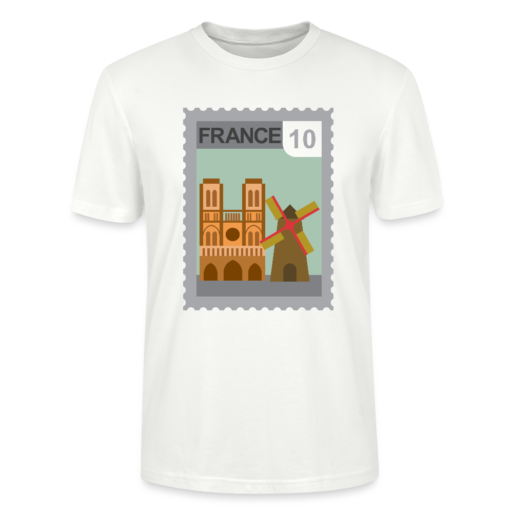 Timbre France Cathédrale | T-shirt  Unisexe - blanc