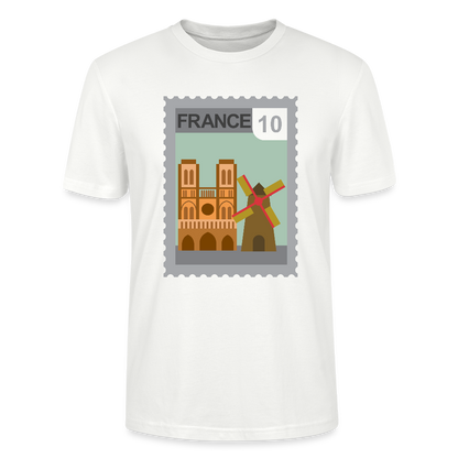 Timbre France Cathédrale | T-shirt  Unisexe - blanc