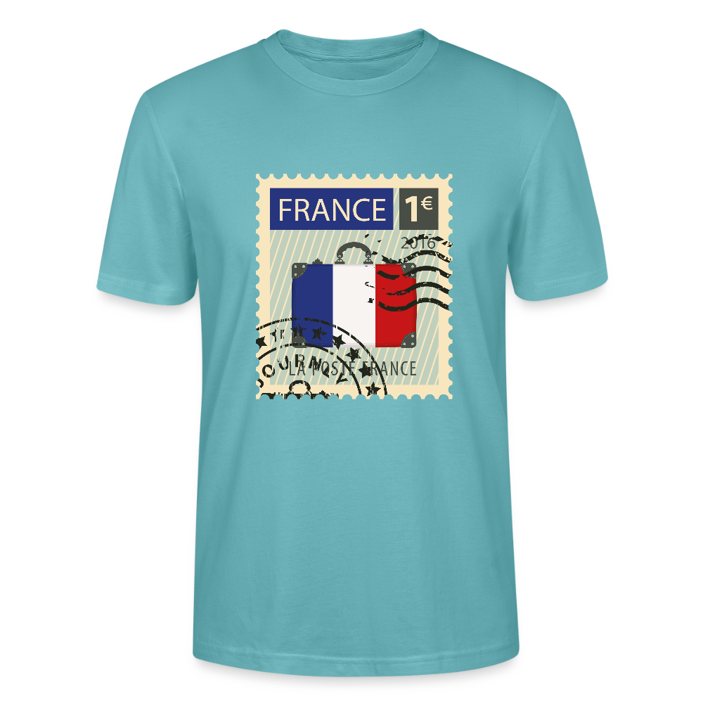 Timbre de France | T-shirt - turquoise pastel