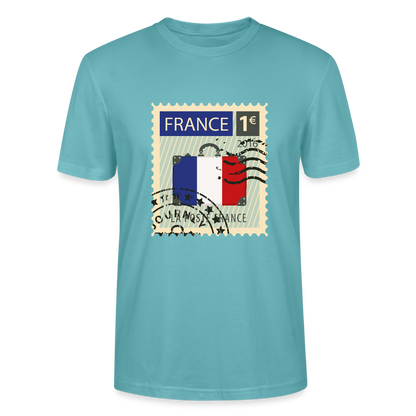 Timbre de France | T-shirt - turquoise pastel