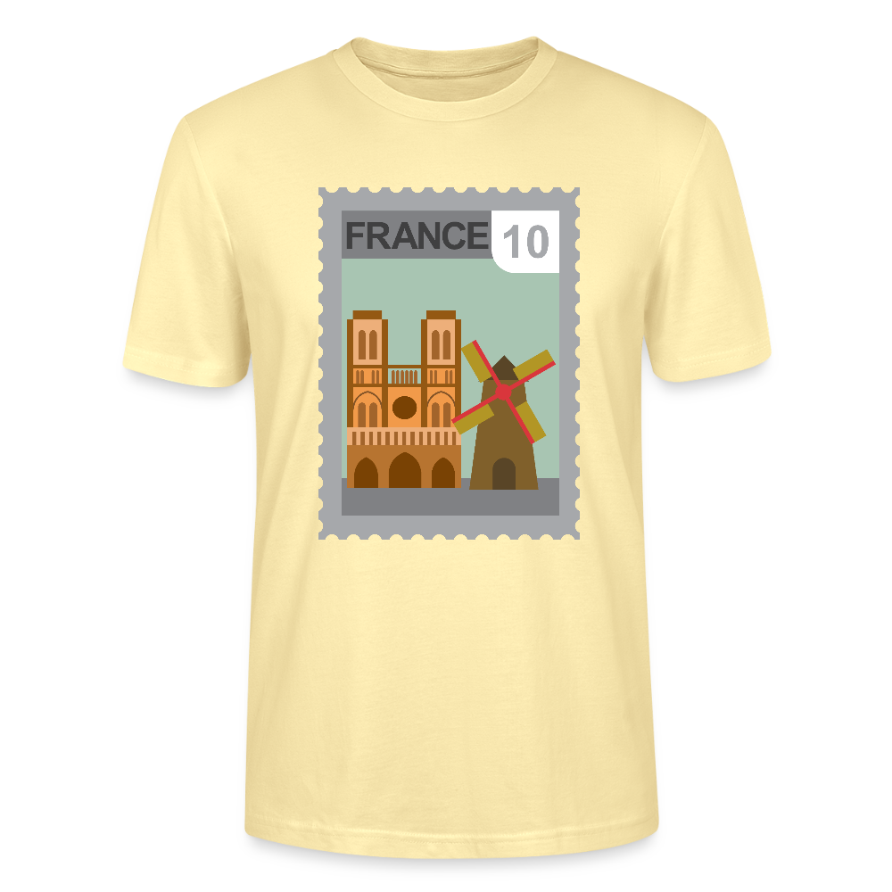 Timbre France Cathédrale | T-shirt  Unisexe - crème