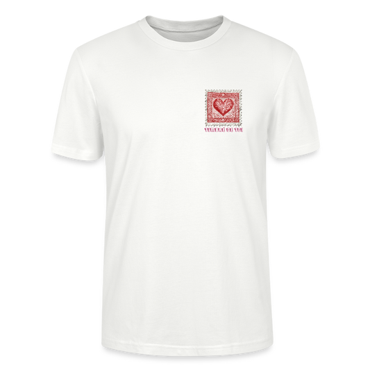 🫶🏼 Timbre Coeur - Timbré de toi ( Magenta ) | T-shirt Unisexe 🫶🏼 - blanc