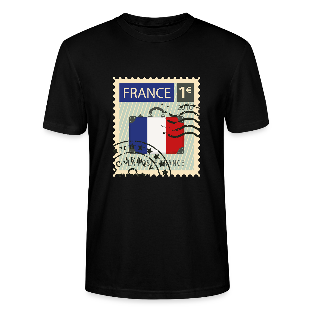 Timbre de France | T-shirt - noir