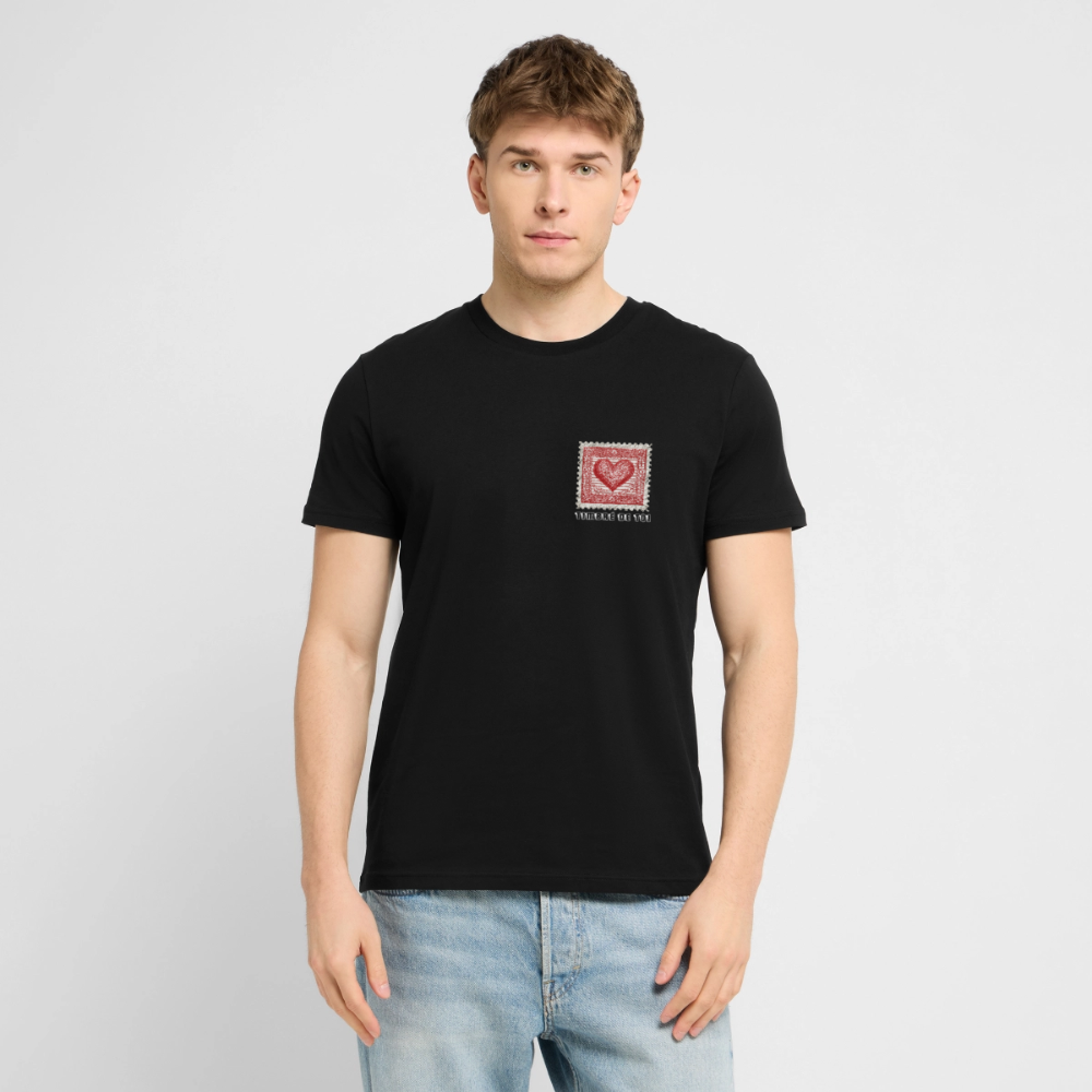 Timbre Coeur - Timbré de toi (blanc) | T-shirt Unisexe - noir