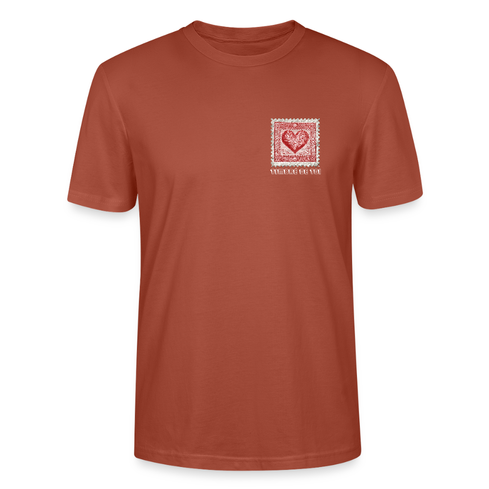 Timbre Coeur - Timbré de toi (blanc) | T-shirt Unisexe - terracotta