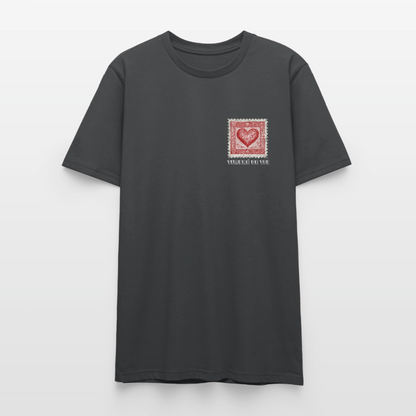 Timbre Coeur - Timbré de toi (blanc) | T-shirt Unisexe - charbon