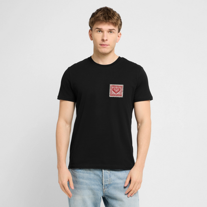 🫶🏼Timbre Cœur – Simple | T-shirt unisexe 🫶🏼 - noir