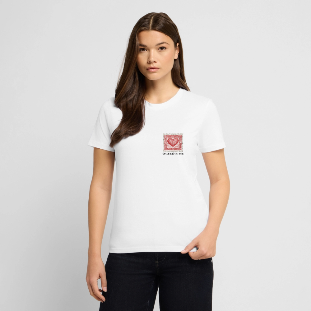 🫶🏼Timbre Cœur – Timbré de toi (Noir) | T-shirt unisexe 🫶🏼 - blanc