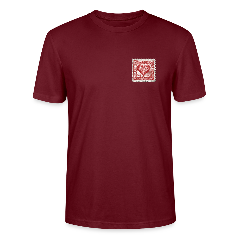 🫶🏼Timbre Cœur – Simple | T-shirt unisexe 🫶🏼 - bordeaux