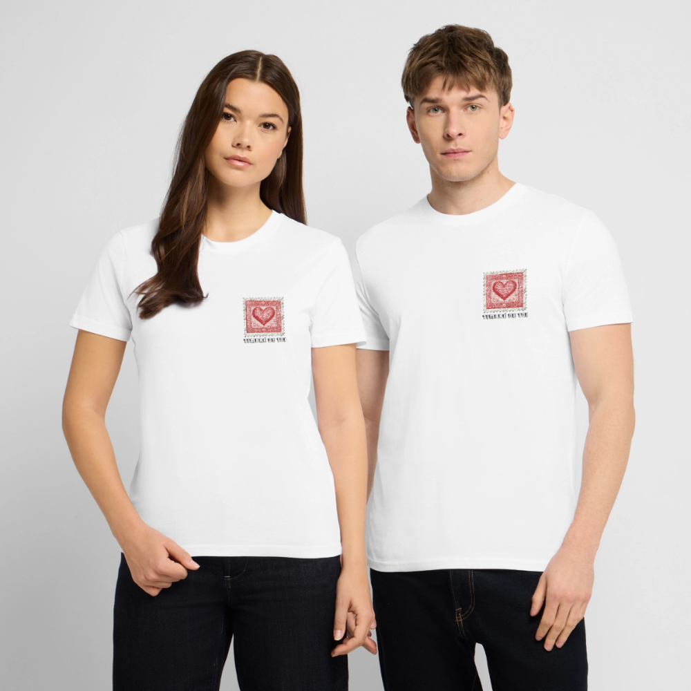 🫶🏼Timbre Cœur – Timbré de toi (Noir) | T-shirt unisexe 🫶🏼 - blanc