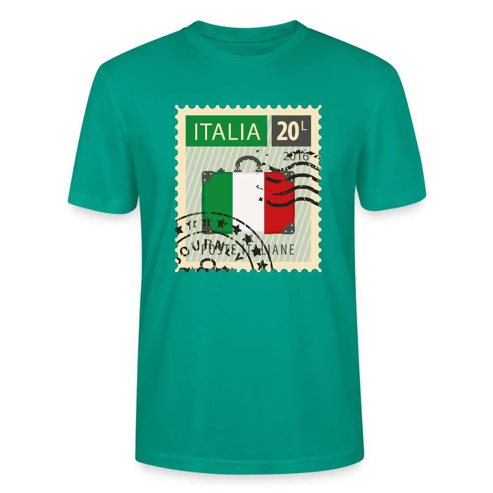 Timbre Italie | T-shirt Unisexe - vert-bleu