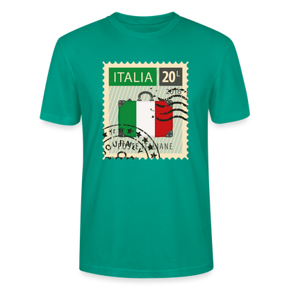 Timbre Italie | T-shirt Unisexe - vert-bleu