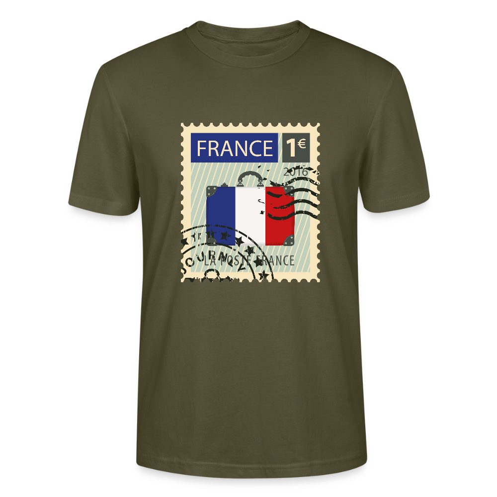Timbre de France | T-shirt - kaki