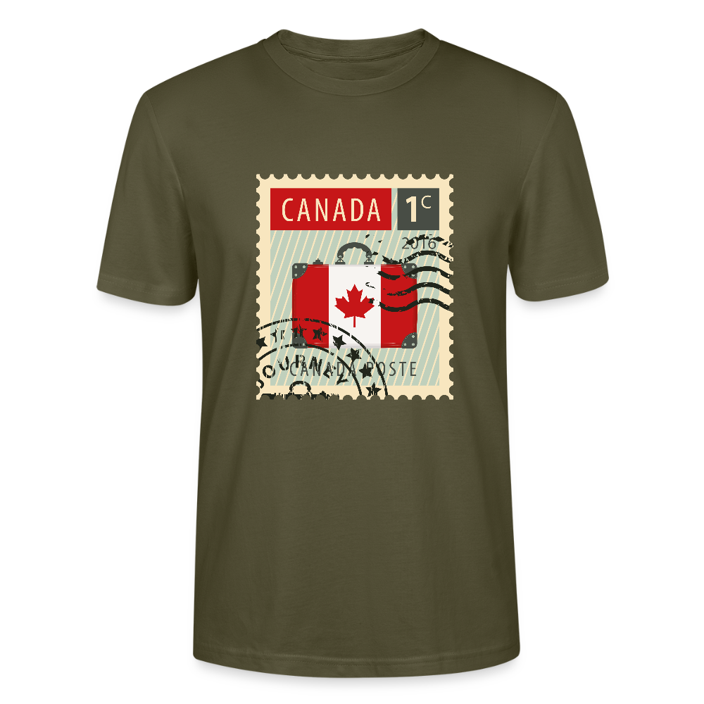 Timbre Canada | T-shirt Unisexe - kaki