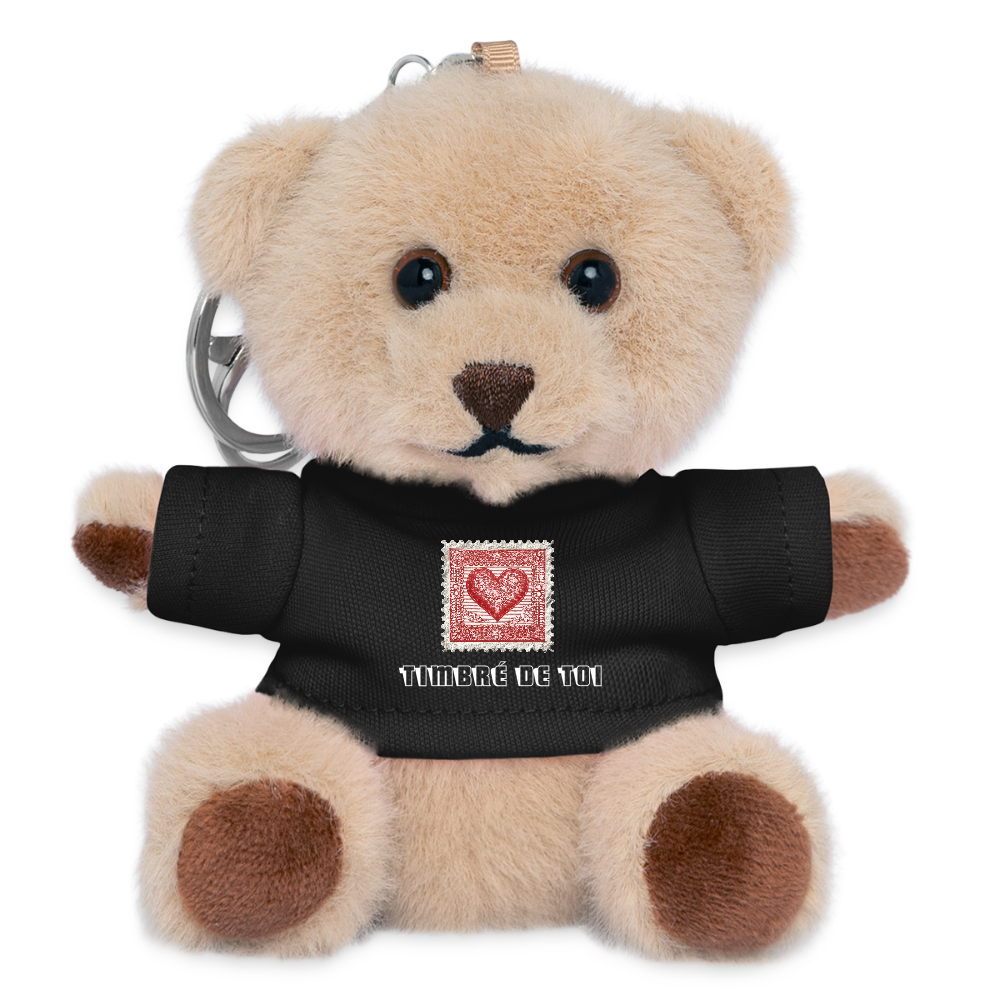 🫶🏼 Timbre Coeur - Timbré de toi | Porte-clés peluche Ourson 🫶🏼 - noir