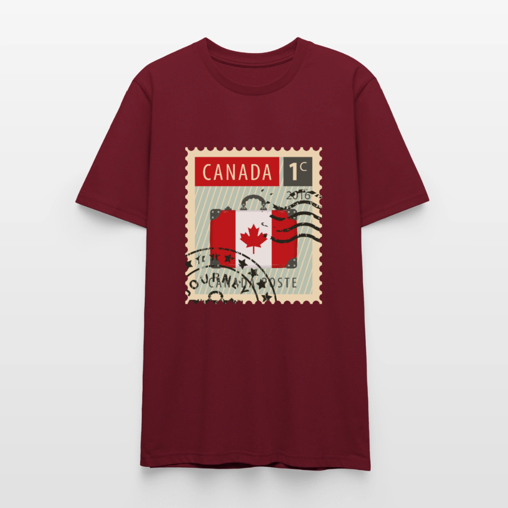 Timbre Canada | T-shirt Unisexe - bordeaux