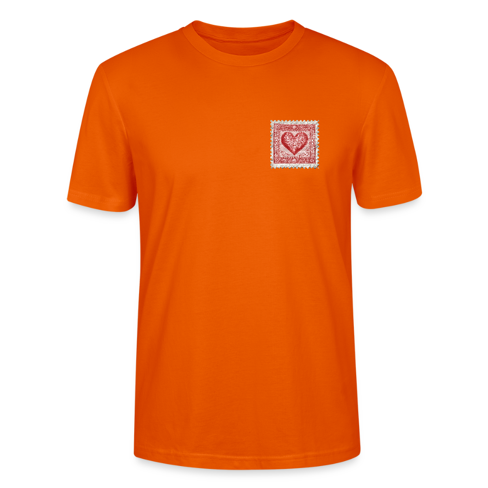 🫶🏼Timbre Cœur – Simple | T-shirt unisexe 🫶🏼 - orange profond