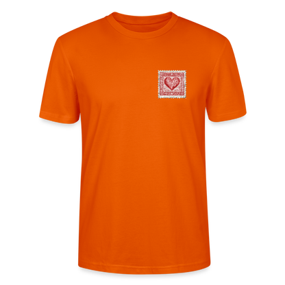 🫶🏼Timbre Cœur – Simple | T-shirt unisexe 🫶🏼 - orange profond