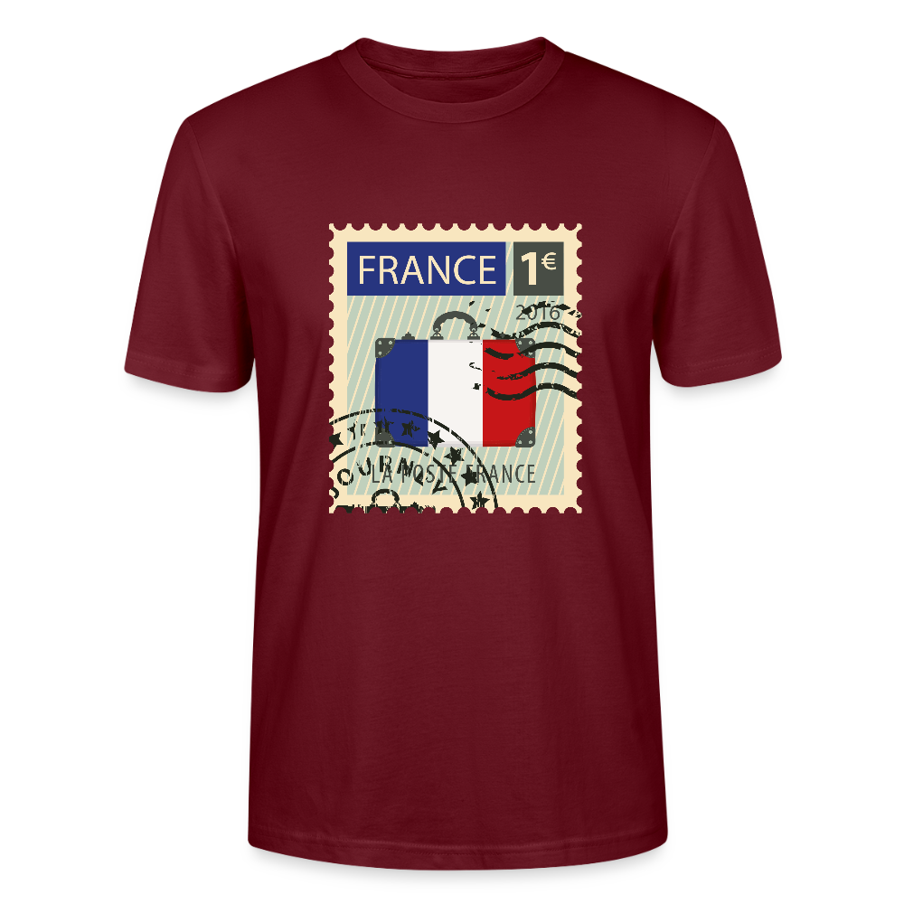 Timbre de France | T-shirt - bordeaux