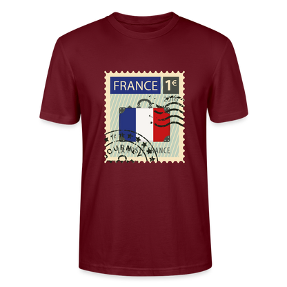 Timbre de France | T-shirt - bordeaux