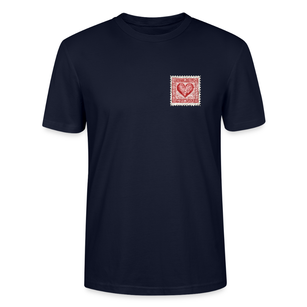 🫶🏼Timbre Cœur – Simple | T-shirt unisexe 🫶🏼 - marine
