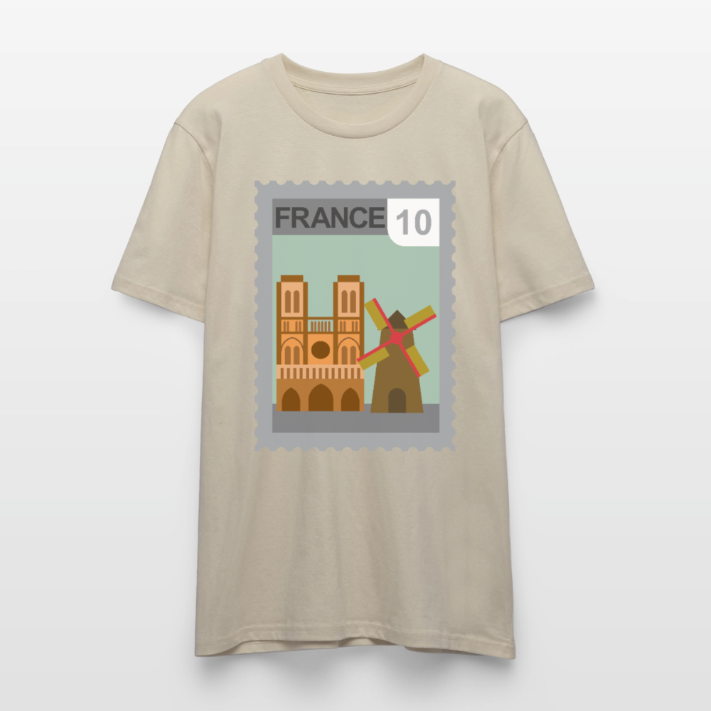 Timbre France Cathédrale | T-shirt  Unisexe - beige