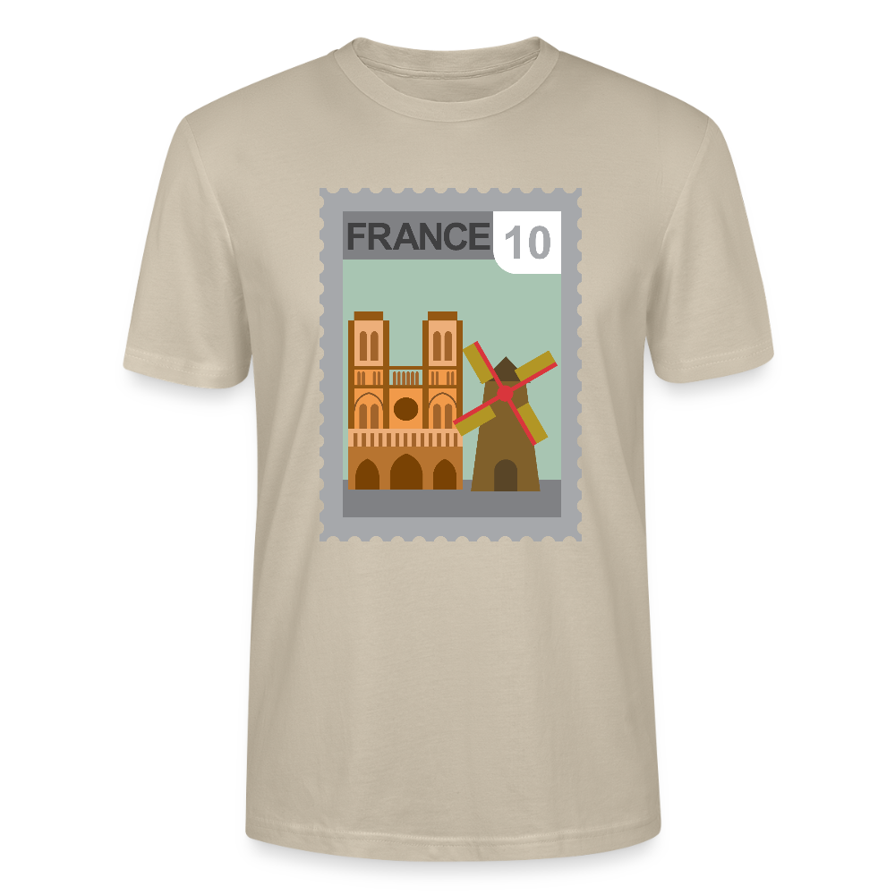 Timbre France Cathédrale | T-shirt  Unisexe - beige