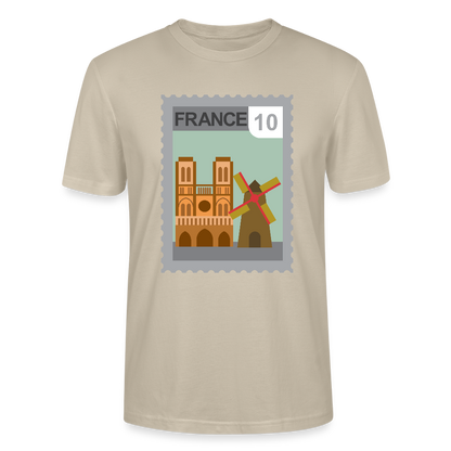 Timbre France Cathédrale | T-shirt  Unisexe - beige