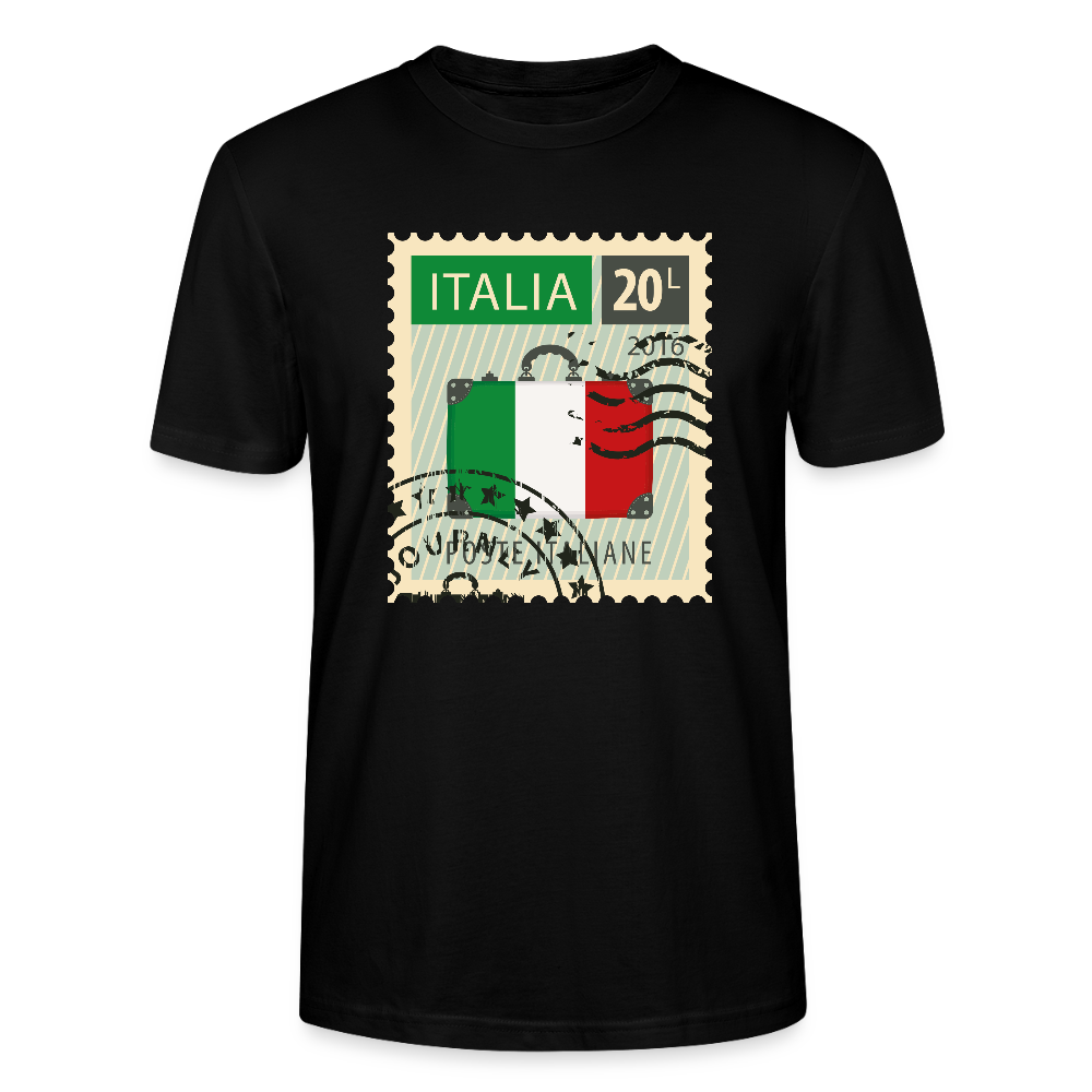Timbre Italie | T-shirt Unisexe - noir