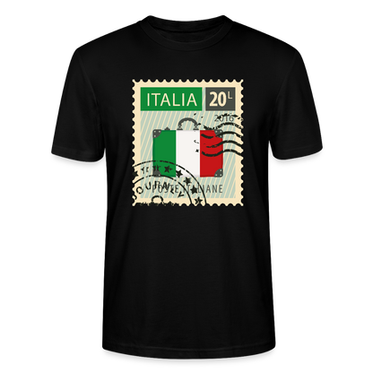 Timbre Italie | T-shirt Unisexe - noir