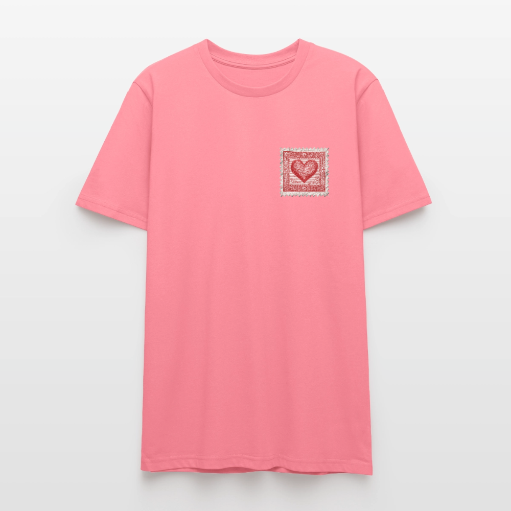 🫶🏼Timbre Cœur – Simple | T-shirt unisexe 🫶🏼 - rose 
