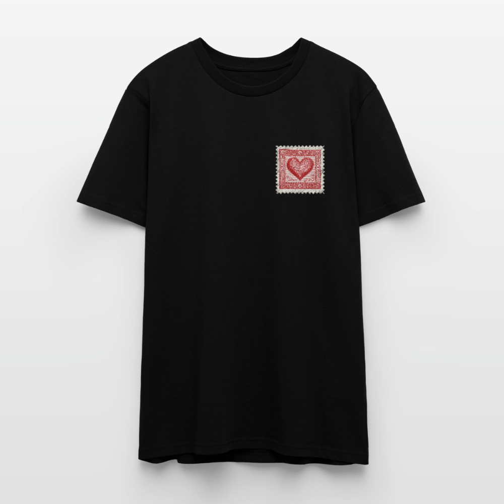 🫶🏼Timbre Cœur – Simple | T-shirt unisexe 🫶🏼 - noir