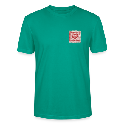🫶🏼Timbre Cœur – Simple | T-shirt unisexe 🫶🏼 - vert-bleu